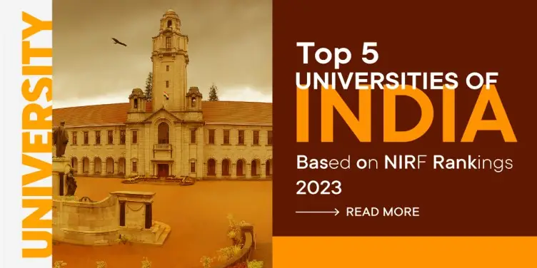 Top 5 Universities of India Based on NIRF Rankings