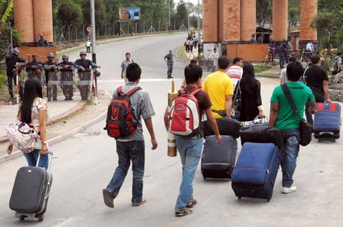 Do Nepalese students return after studying abroad