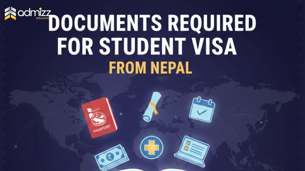 Documents required for student visa from Nepal